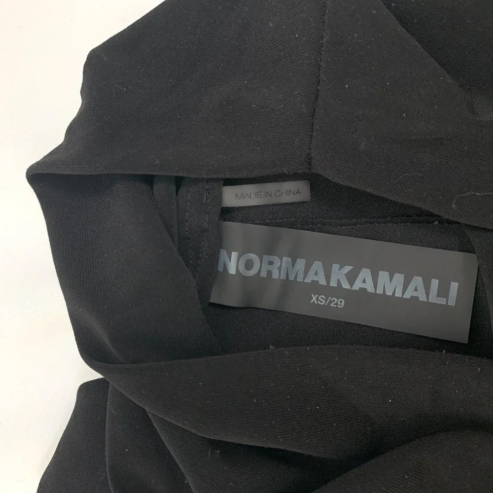 Norma Kamali Spat Flare Split Legging Pants Black XS - Picture 12 of 12